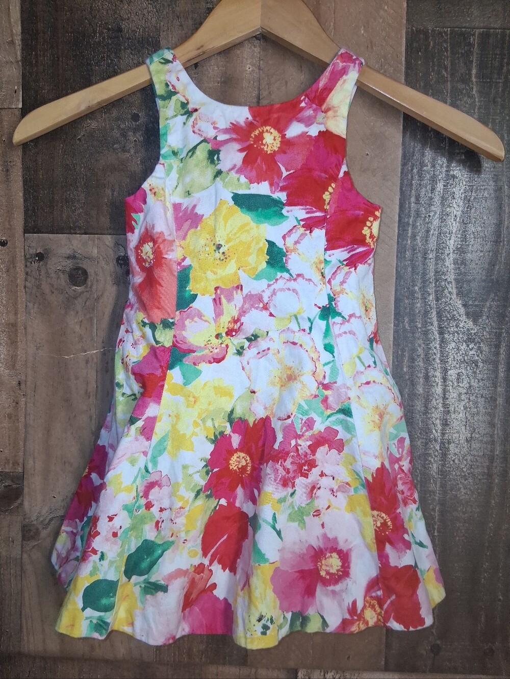 Polo Ralph Lauren Girls  Floral Sundress Size 3 3T Button Back